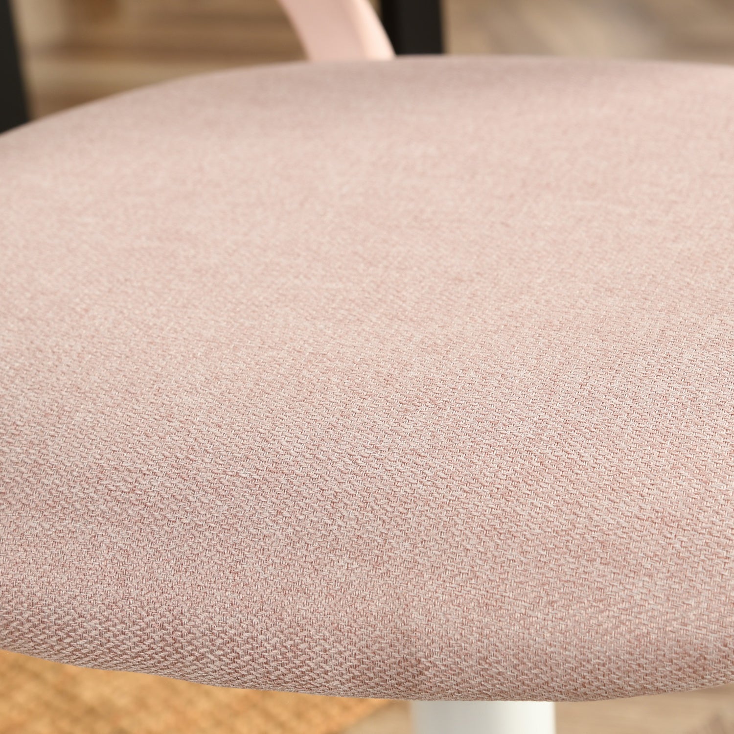 FurnitureR Adjustable Pink Swivel Task Chair with Breathable Back and Padded Seat, Kids & Home Office Chair