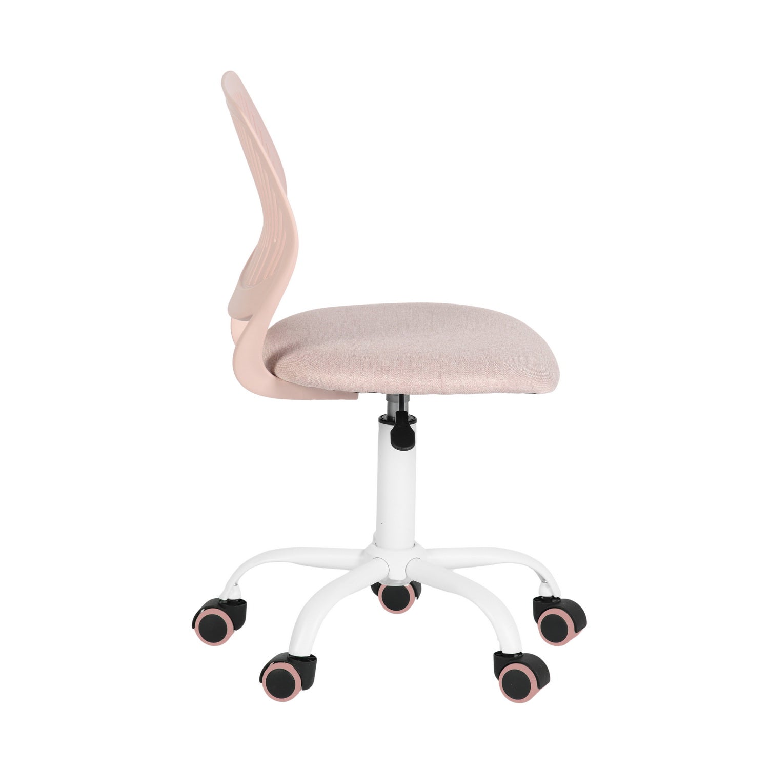 FurnitureR Adjustable Pink Swivel Task Chair with Breathable Back and Padded Seat, Kids & Home Office Chair