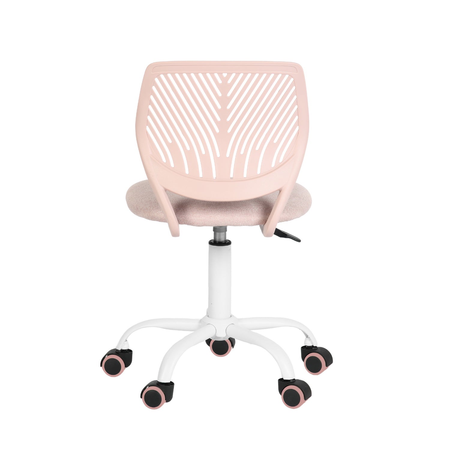 FurnitureR Adjustable Pink Swivel Task Chair with Breathable Back and Padded Seat, Kids & Home Office Chair