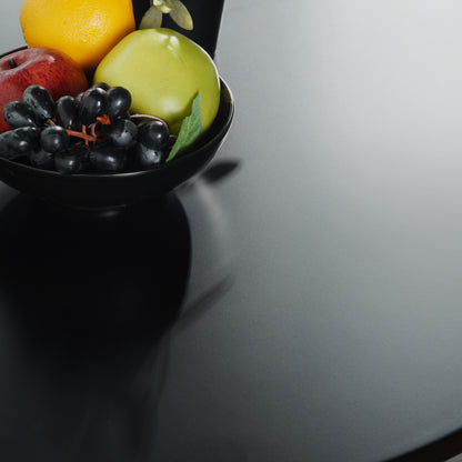 FurnitureR Round Pedestal Side Table, Modern Bistro Accent Table with Metal Base for Dining Room Kitchen Café Living Room