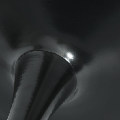 FurnitureR Round Pedestal Side Table, Modern Bistro Accent Table with Metal Base for Dining Room Kitchen Café Living Room