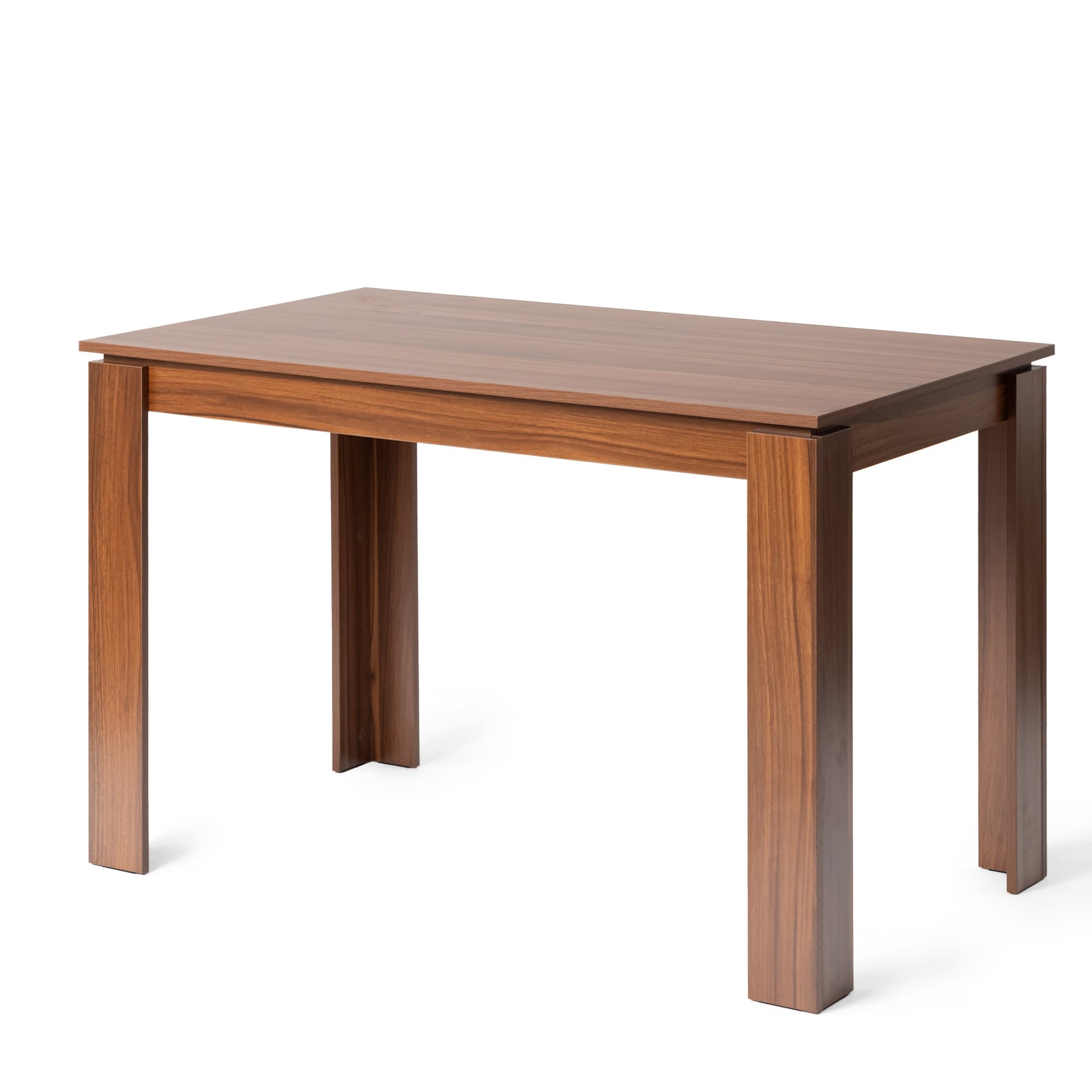 FurnitureR Dining Table Rectangular for 2¨C4 People, Kitchen&Dining Room Table with Wood Frame for Small Spaces, Apartment, Home Office, Brown