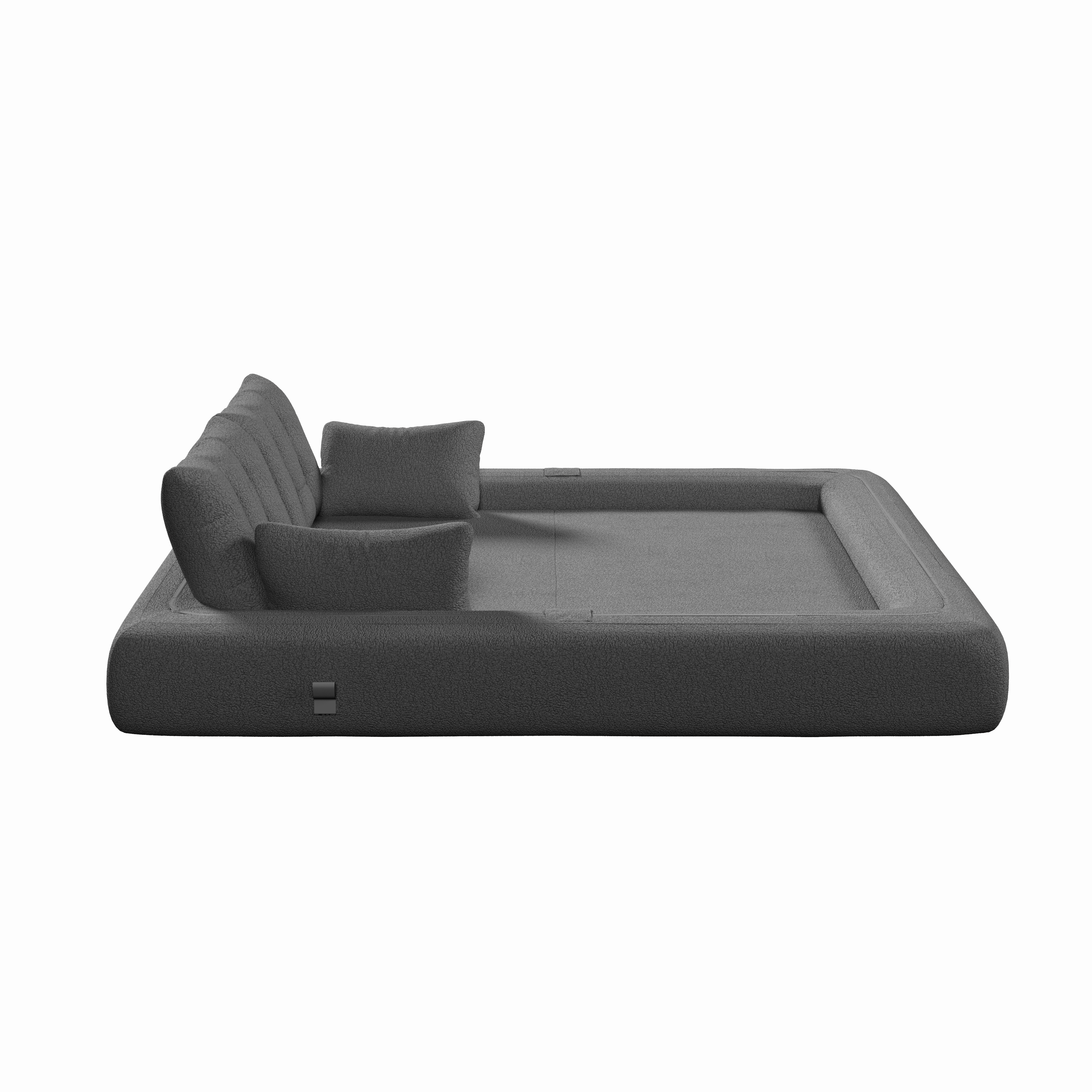 FurnitureR Human Dog Bed, Multi-Functional Foldable Sofa Bed, Teddy Fabric, Foam-Filled, 3-in-1 Convertible Couch, 78.7